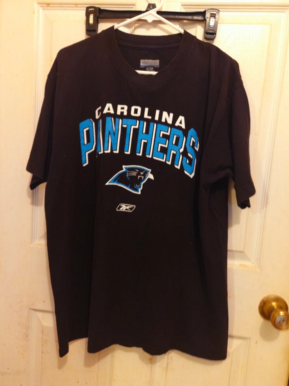 REEBOK CAROLINA PANTHERS T SHIRT SIZE L
